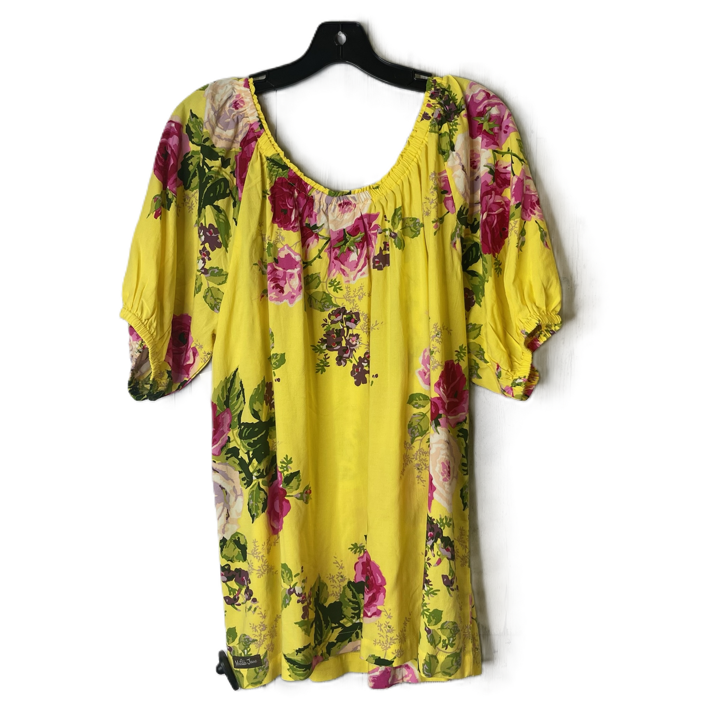 Yellow Top Short Sleeve By Matilda Jane, Size: L