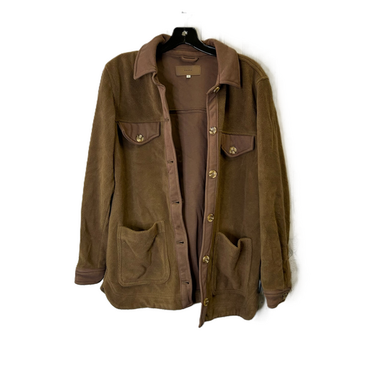 Jacket Shirt By Blanknyc In Brown, Size: S