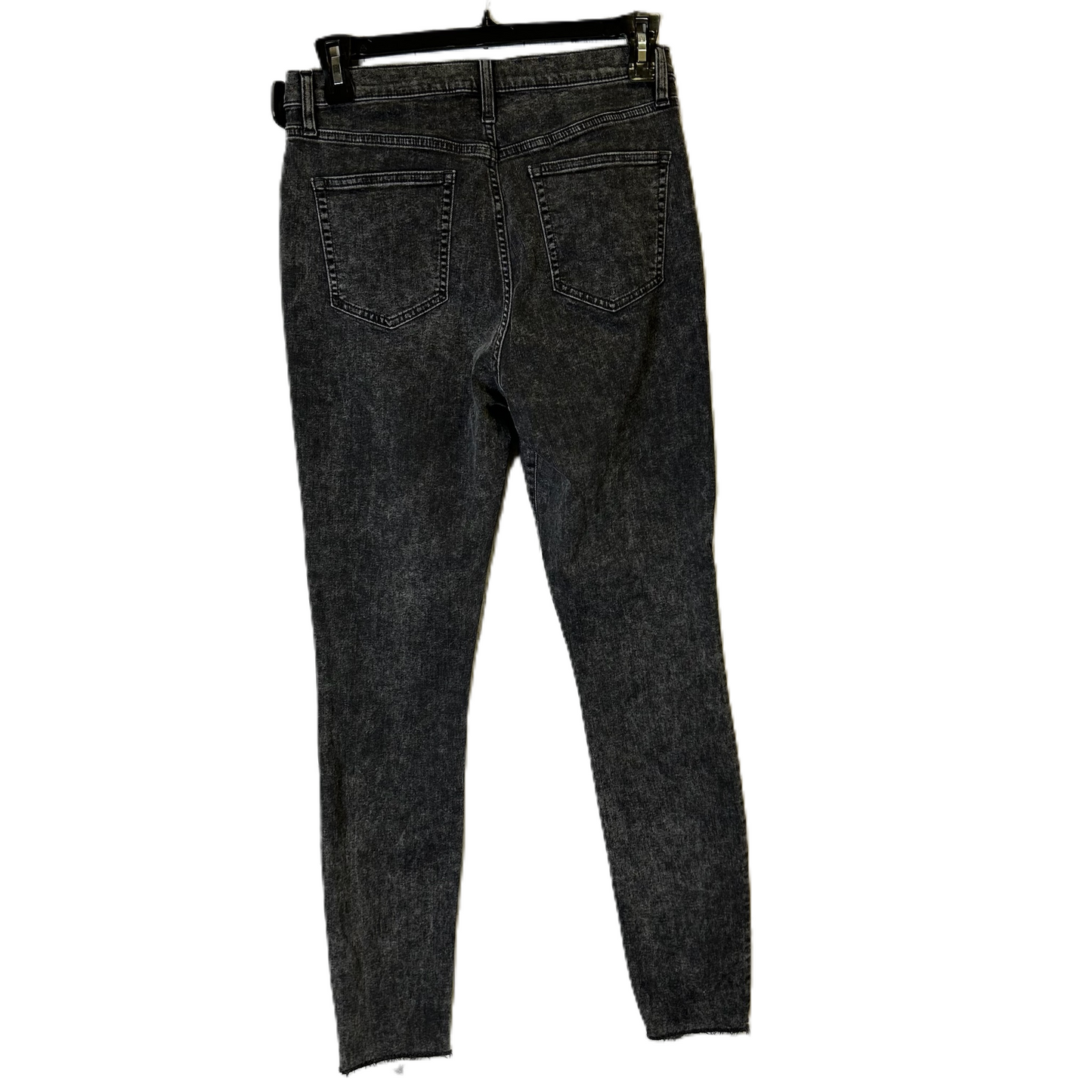 Jeans Skinny By Gap In Black Denim, Size: 12