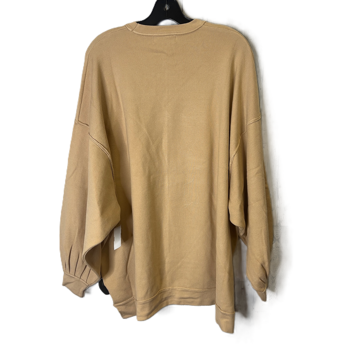 Top Long Sleeve Basic By Zenana Outfitters In Tan, Size: S