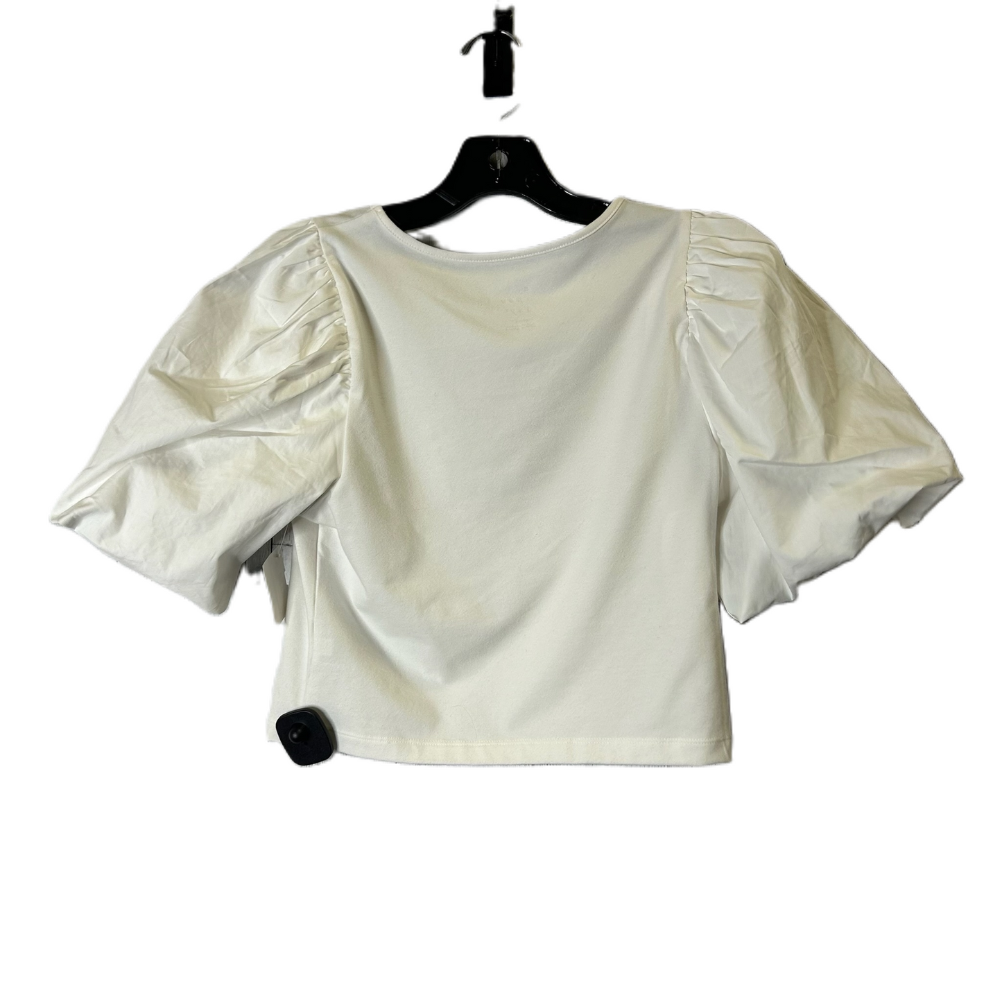 White Top Short Sleeve By A New Day, Size: Xs
