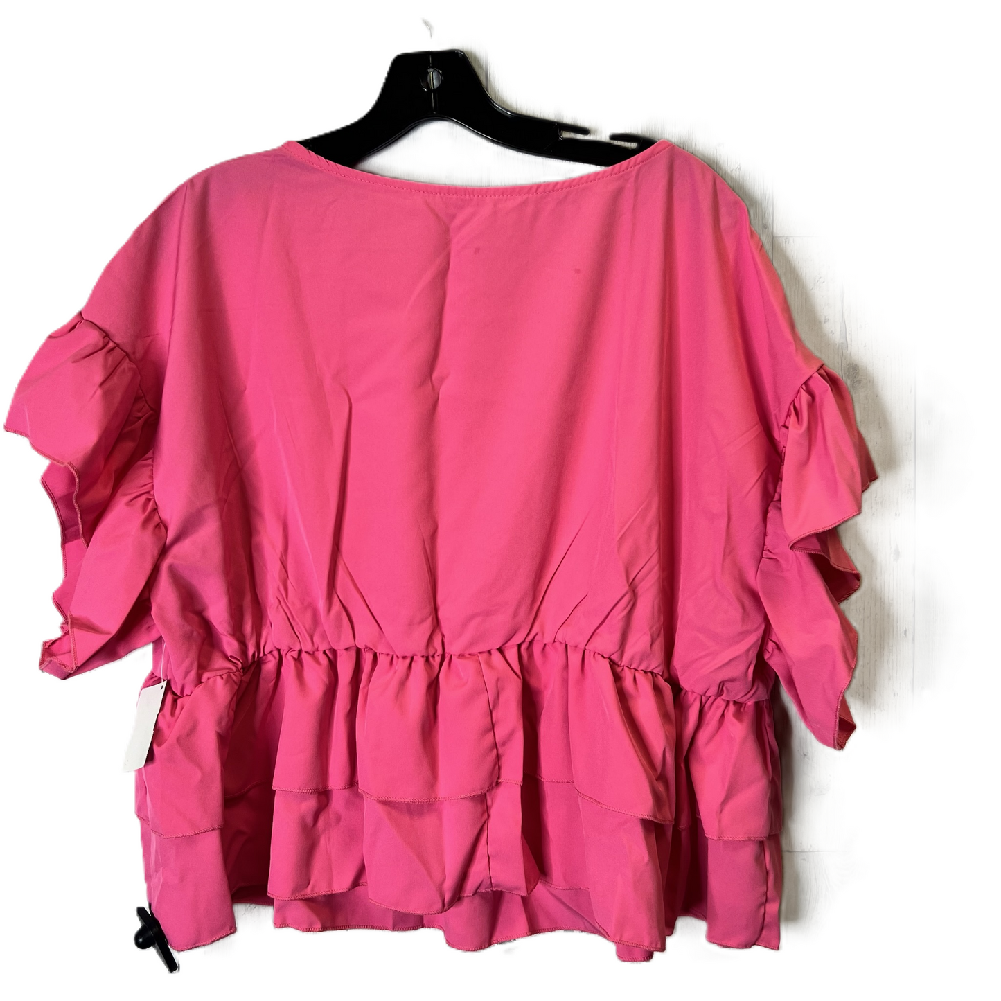 Pink Top Short Sleeve By Shein, Size: 2x