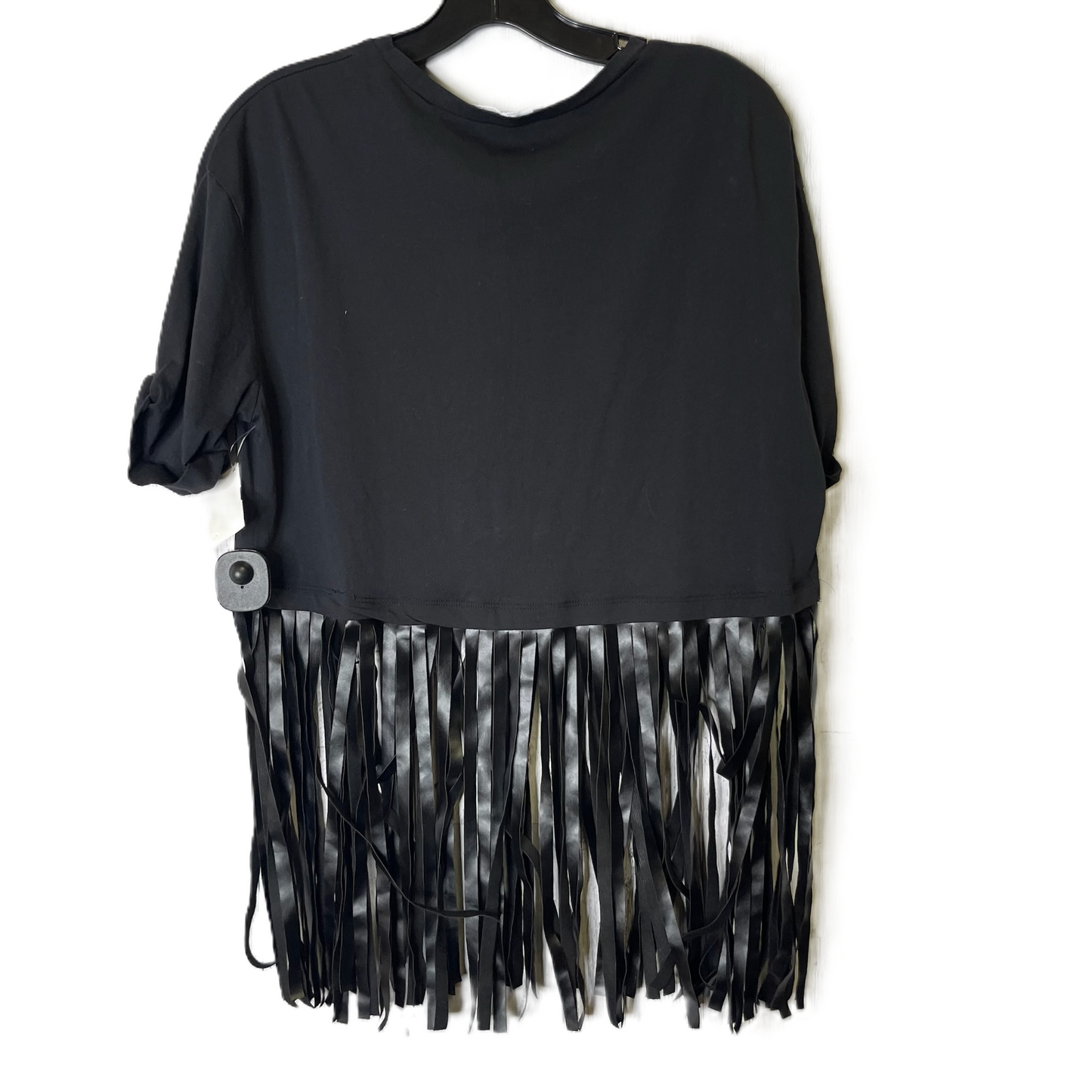 Top Short Sleeve By Zara In Black, Size: M