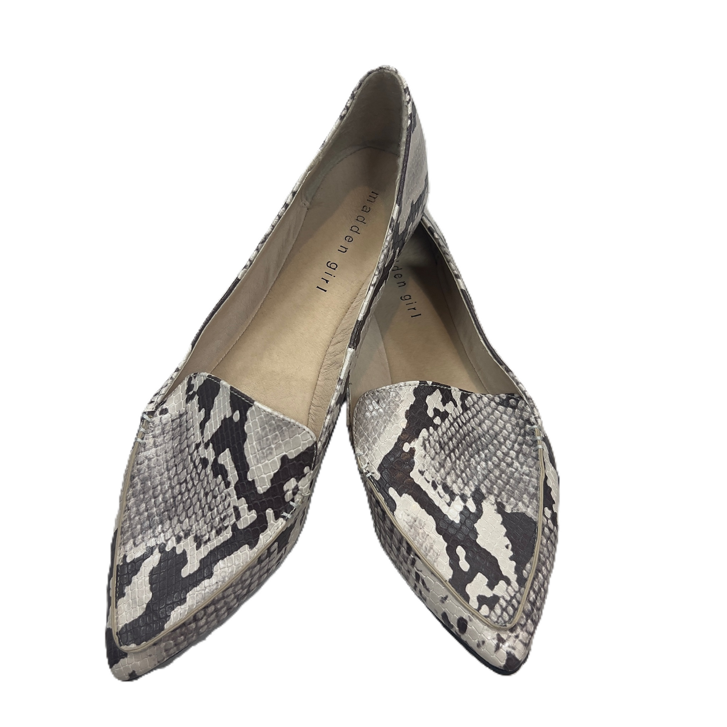 Shoes Flats By Madden Girl In Snakeskin Print, Size: 8.5