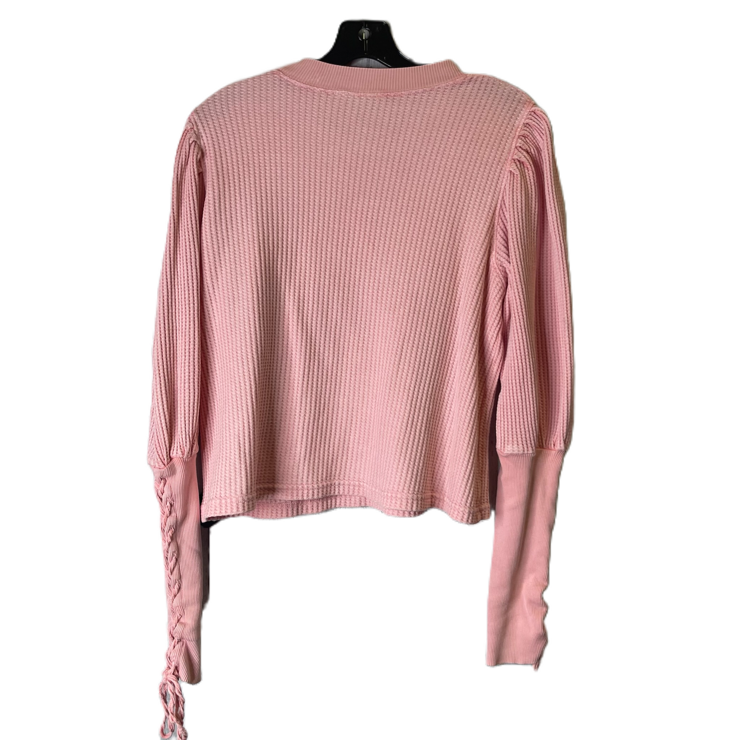 Top Long Sleeve By Free People In Pink, Size: S