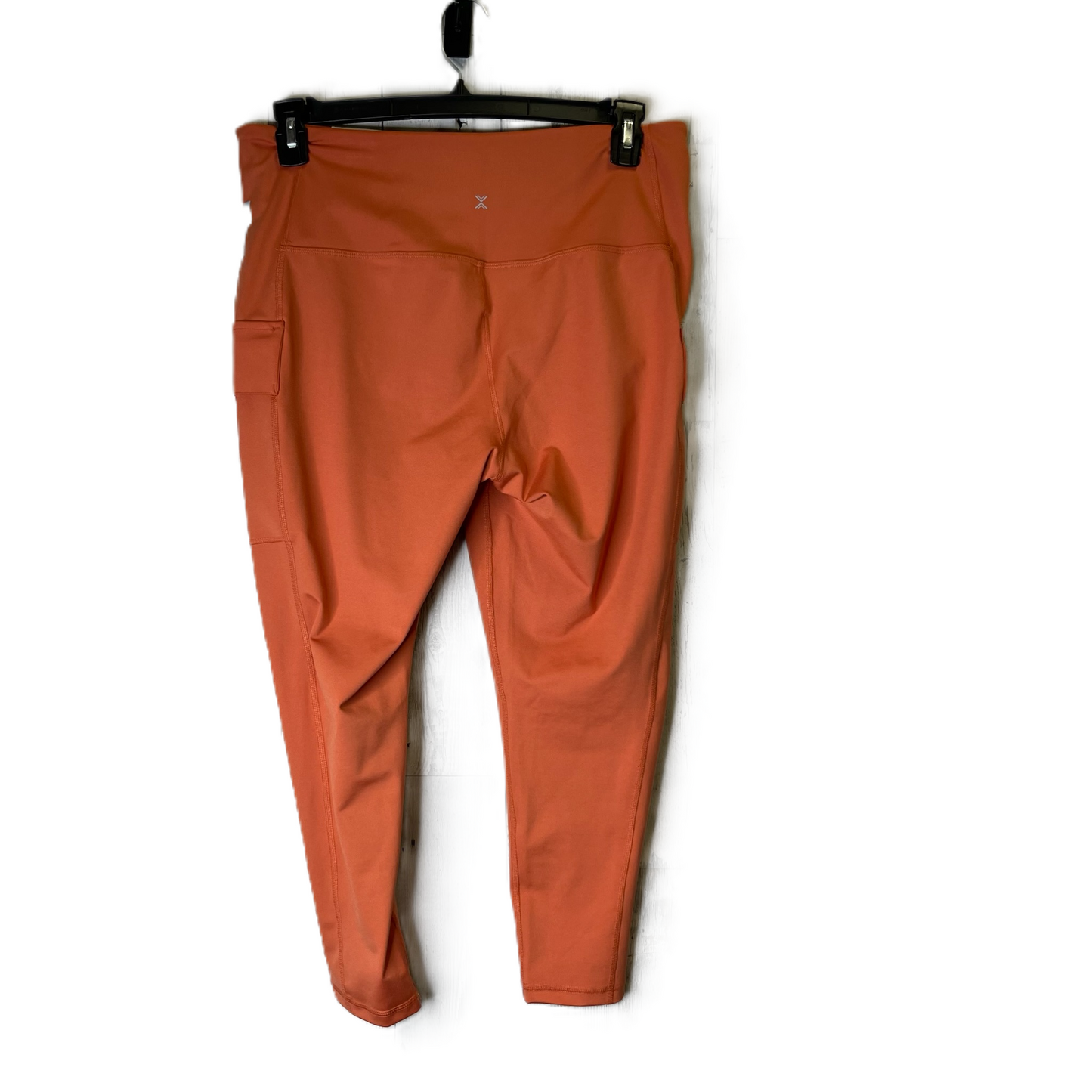 Athletic Leggings Capris By Xersion In Orange, Size: 1x