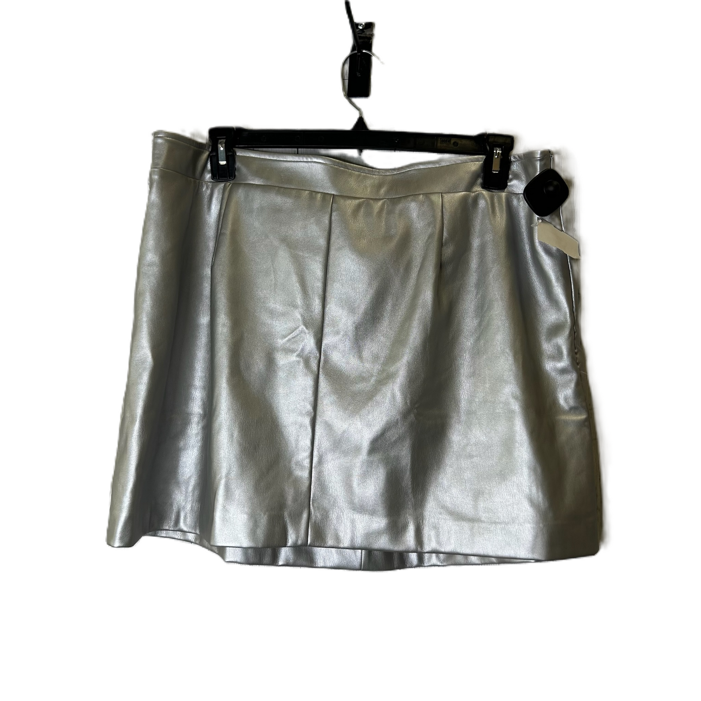 Skirt Mini & Short By Altard State In Silver, Size: 2x