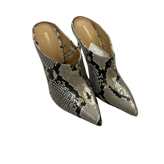 Shoes Heels Stiletto By Express In Snakeskin Print, Size: 8.5