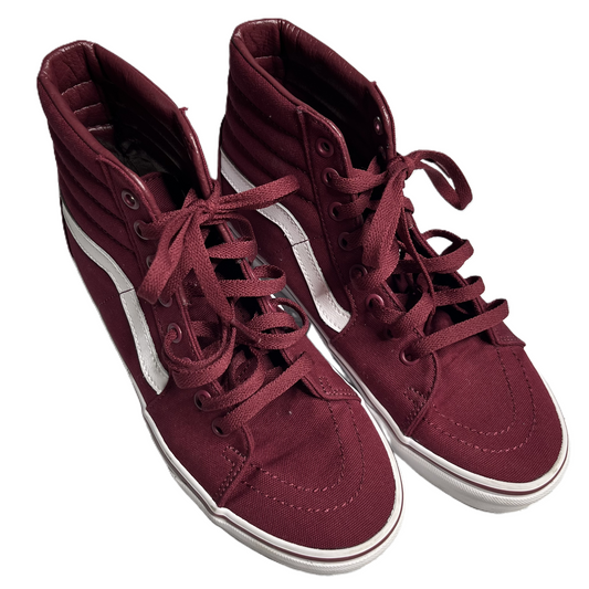 Shoes Sneakers By Vans In Red, Size: 9