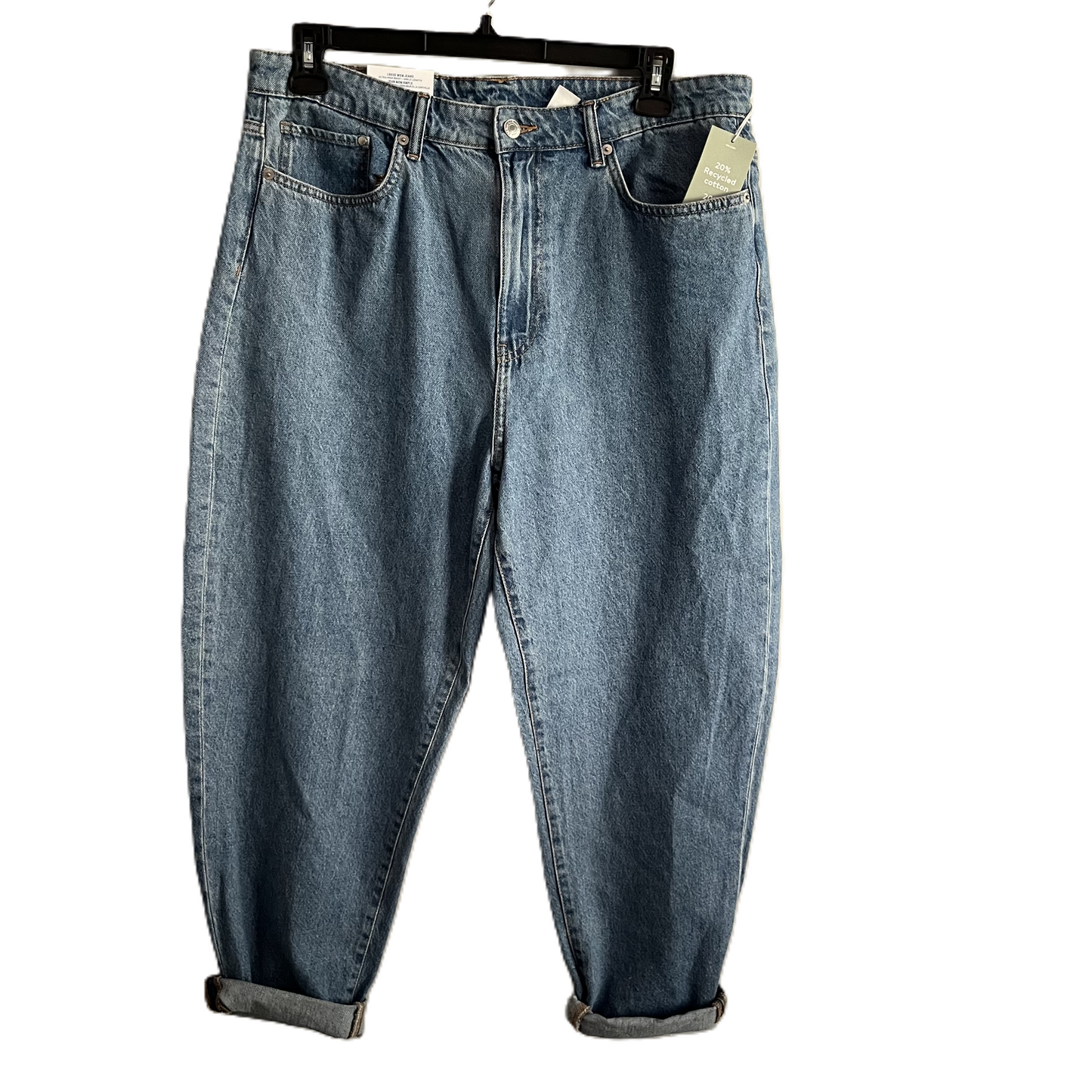 Jeans Straight By H&m In Blue, Size: 14