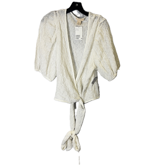 Cardigan By H&m In Cream, Size: Xl