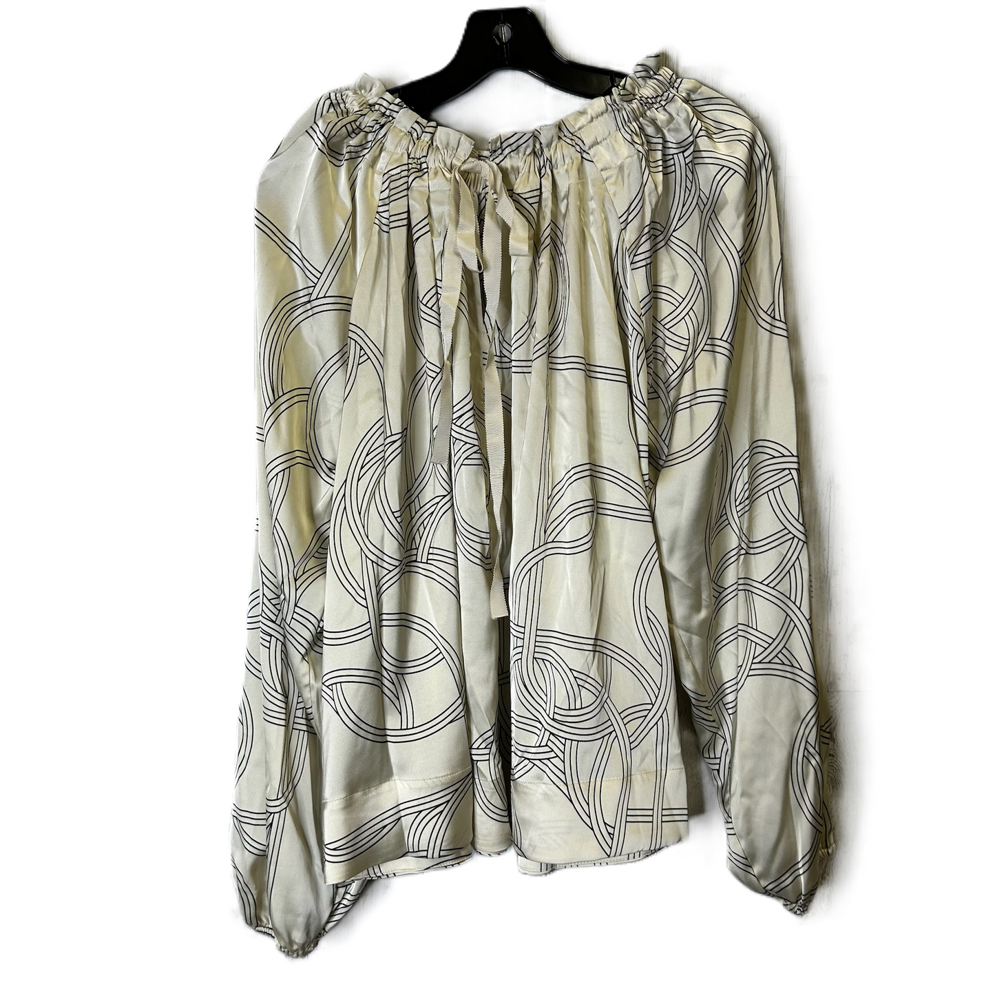 Top Long Sleeve By H&m In Cream, Size: S