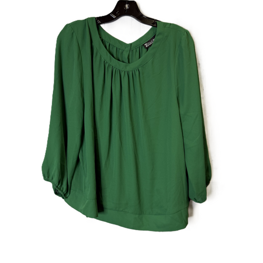 Top Long Sleeve By New York And Co In Green, Size: Xl