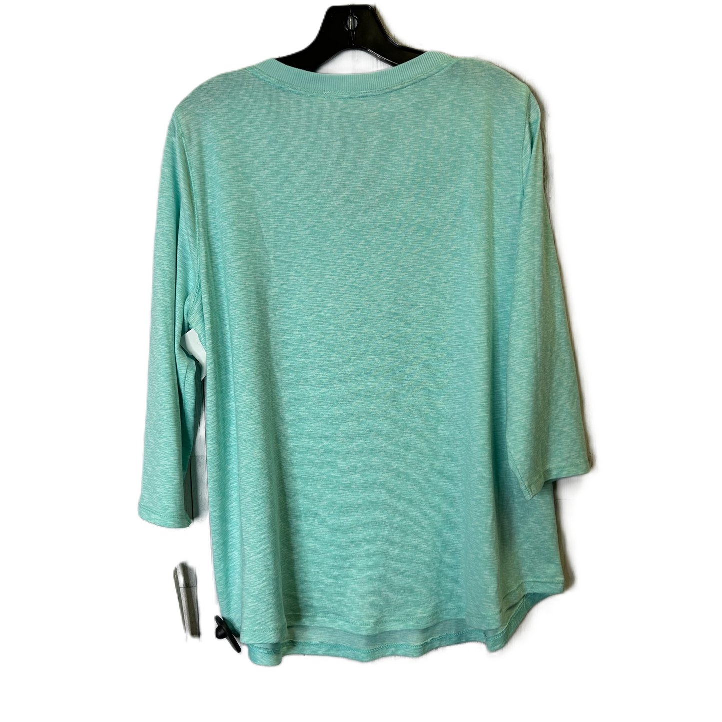 Top Long Sleeve Basic By Croft And Barrow In Blue, Size: Xl