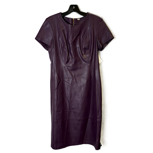 Dress Casual Midi By Calvin Klein In Purple, Size: 8