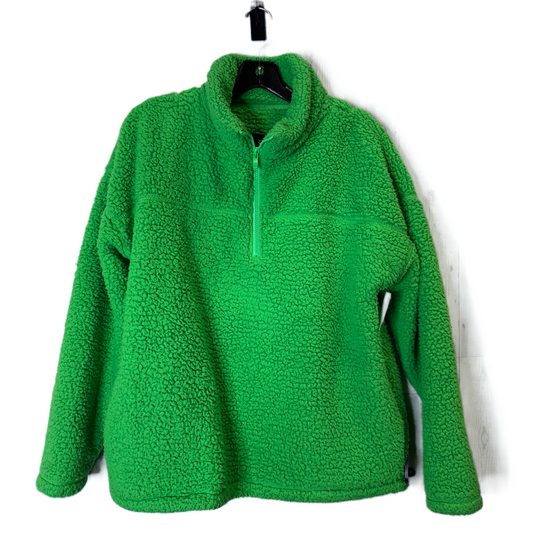 Jacket Faux Fur & Sherpa By Zenana Outfitters In Green, Size: M