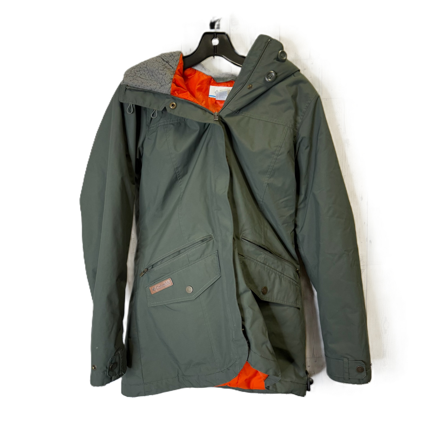 Coat Parka By Columbia In Green, Size: S