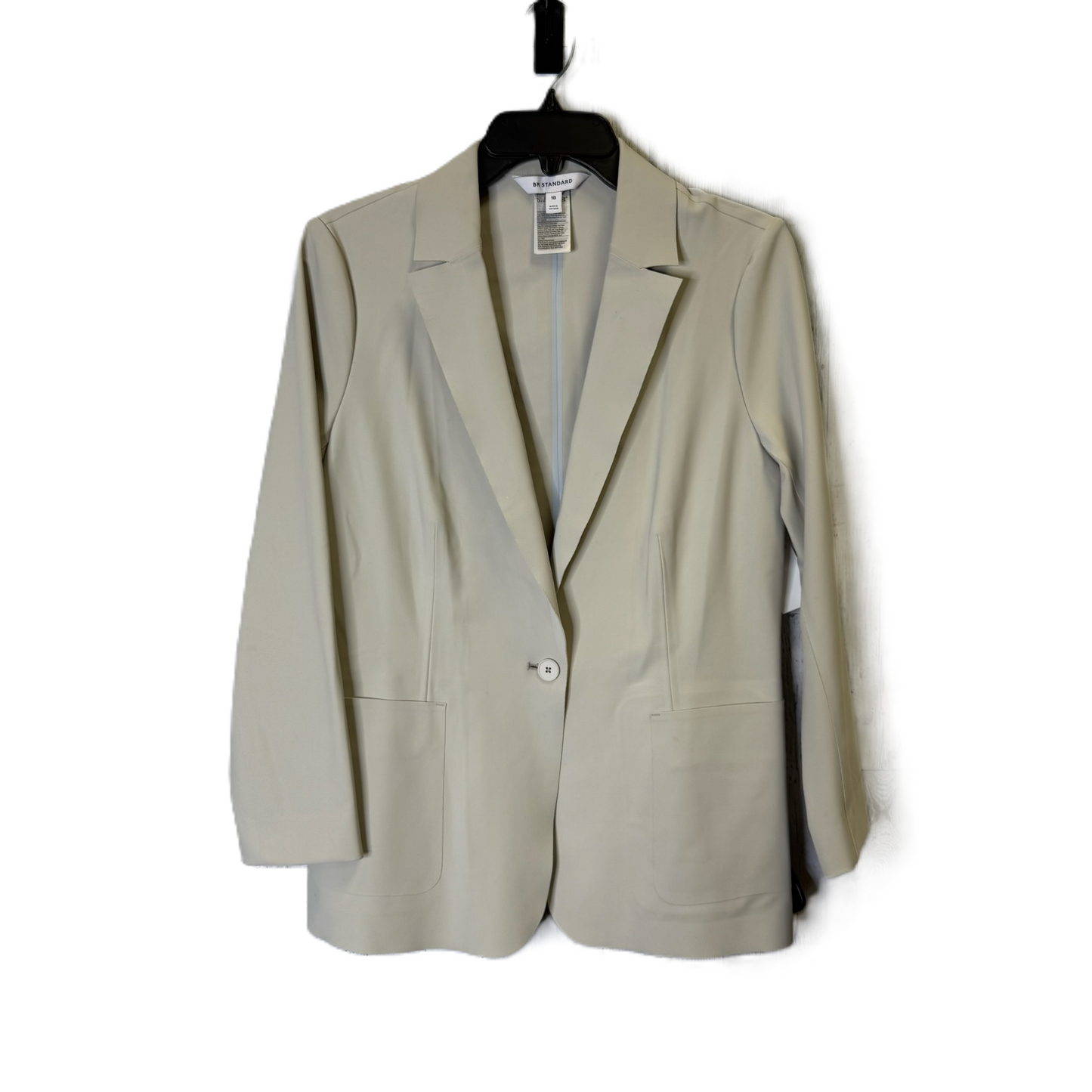 Blazer By Clothes Mentor In Grey, Size: 10