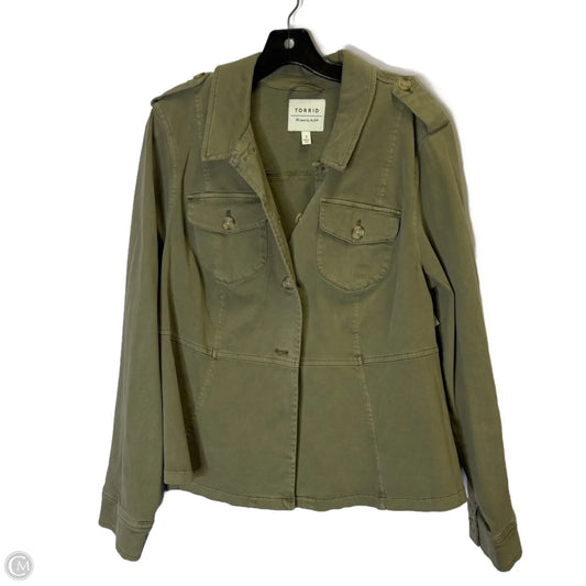 Jacket Other By Torrid In Green, Size: 2x