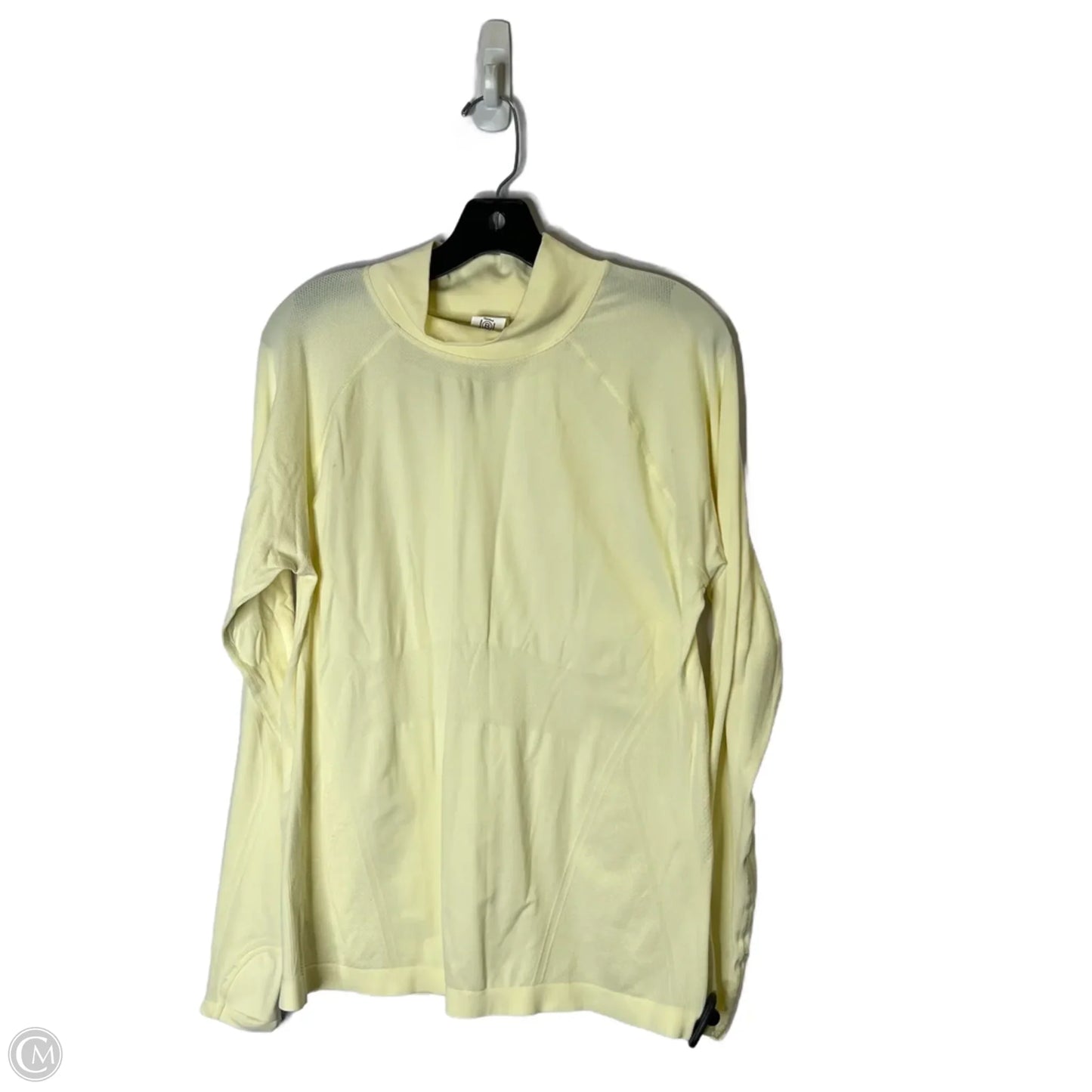 Athletic Top Long Sleeve Collar By Athleta In Yellow, Size: Xl