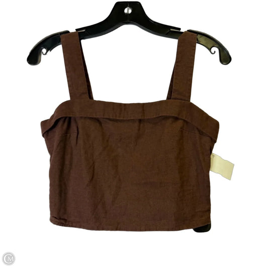 Top Sleeveless By Abercrombie And Fitch In Brown, Size: S