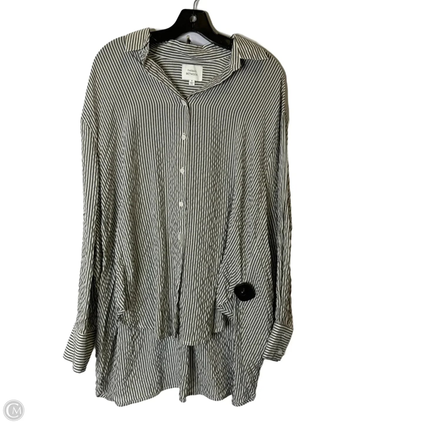 Top Long Sleeve By Clothes Mentor In Striped Pattern, Size: S