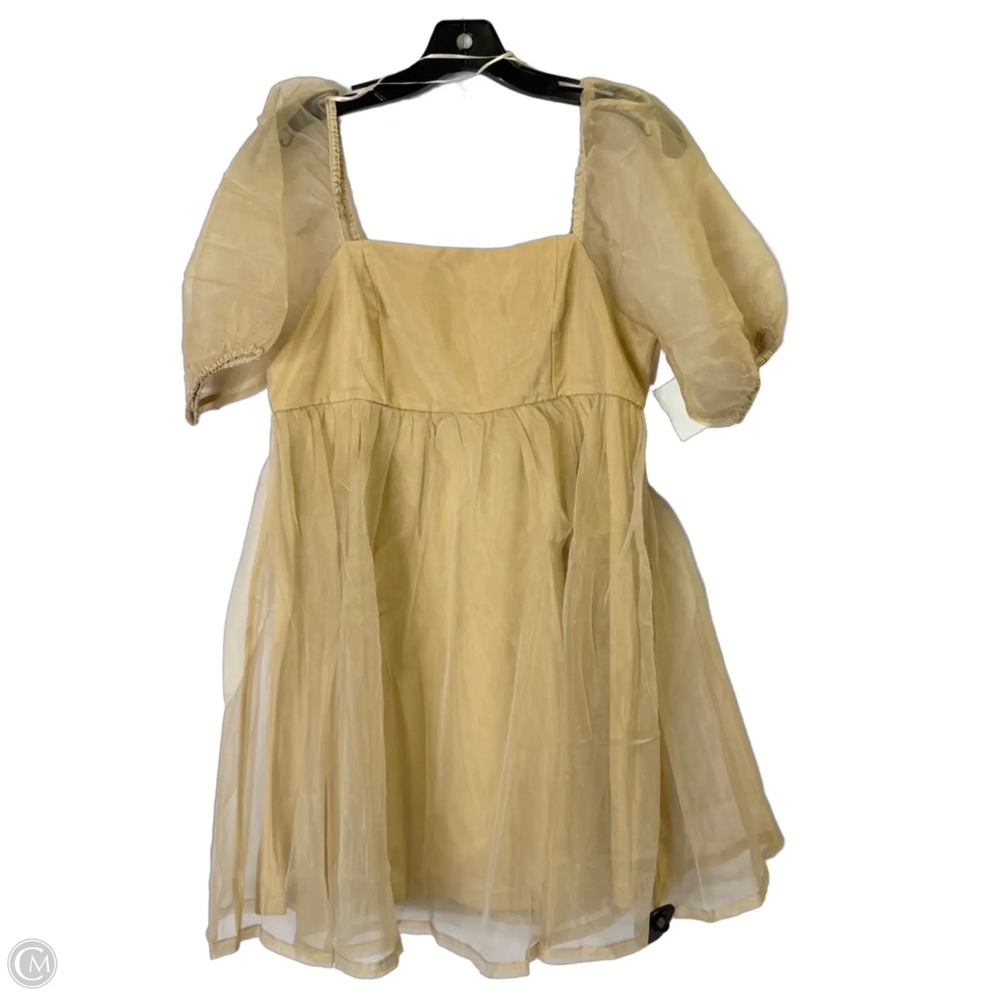 Dress Party Short By Clothes Mentor In Beige, Size: M