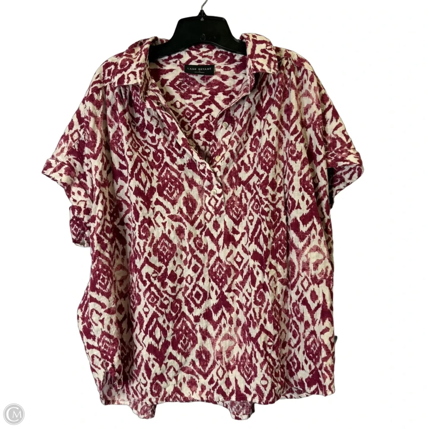 Top Short Sleeve By Lane Bryant In Purple, Size: 18