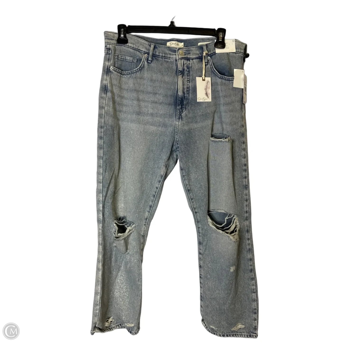 Jeans Straight By Jessica Simpson In Blue Denim, Size: 12