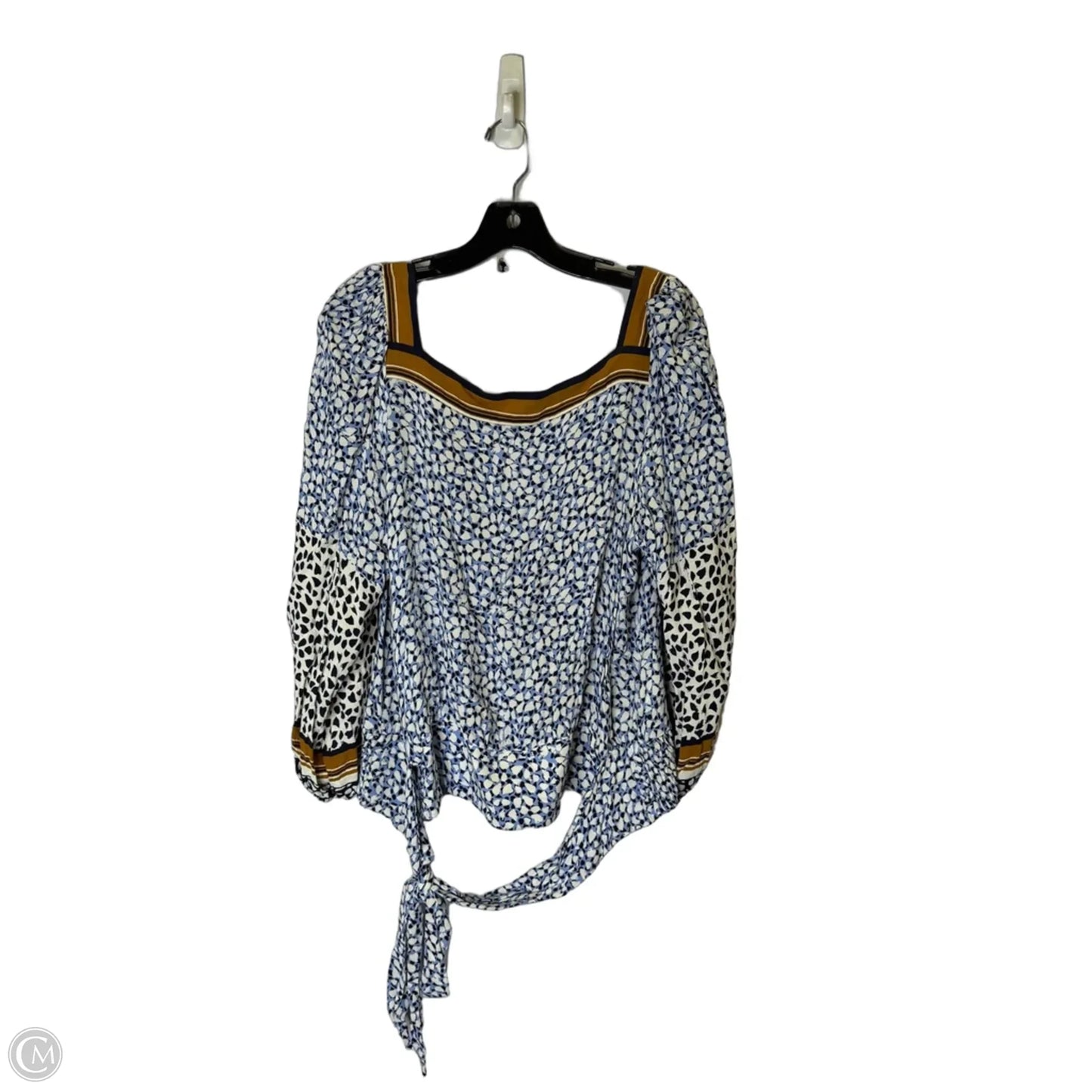 Blouse Short Sleeve By Maeve In Blue, Size: Xl
