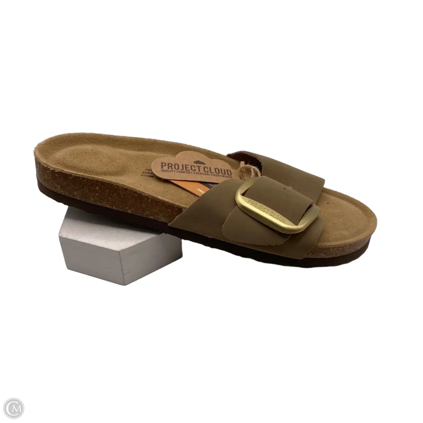 Sandals Flats By Clothes Mentor In Beige, Size: 9