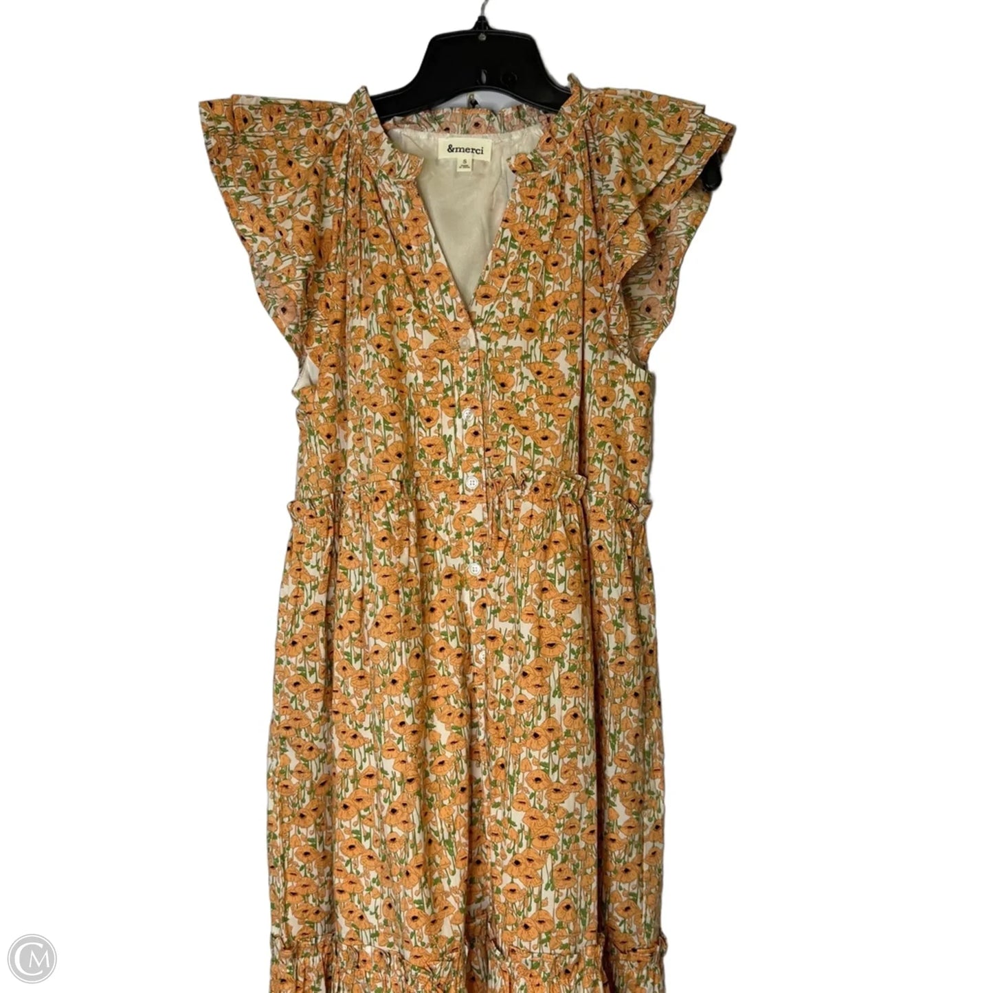 Dress Casual Midi By &merci In Floral Print, Size: S