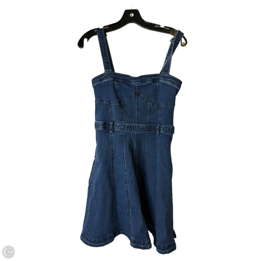 Dress Casual Short By Free People In Blue Denim, Size: M