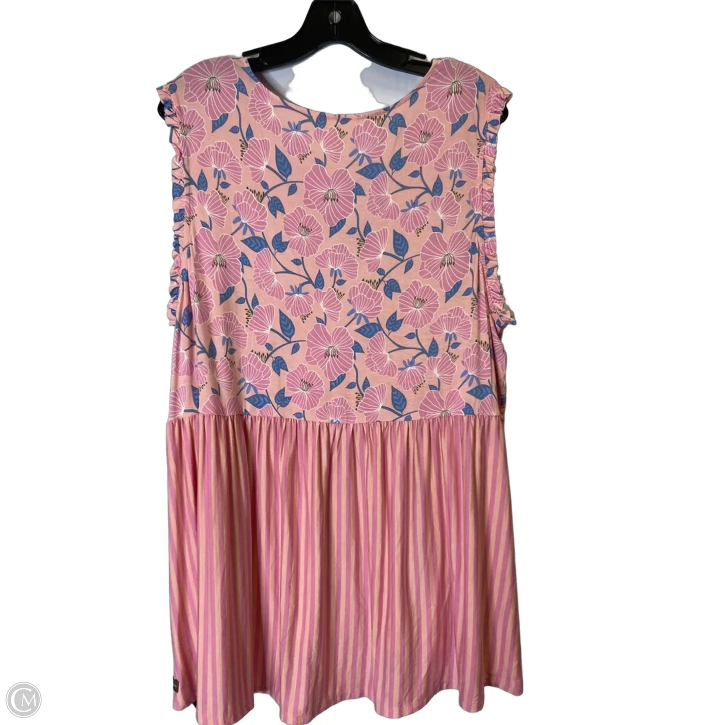 Top Sleeveless By Matilda Jane In Pink, Size: Xxl