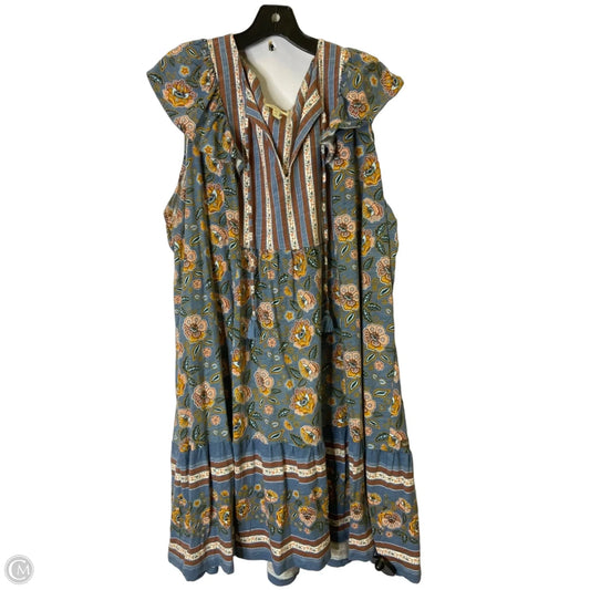 Dress Casual Short By Matilda Jane In Blue, Size: Xxl