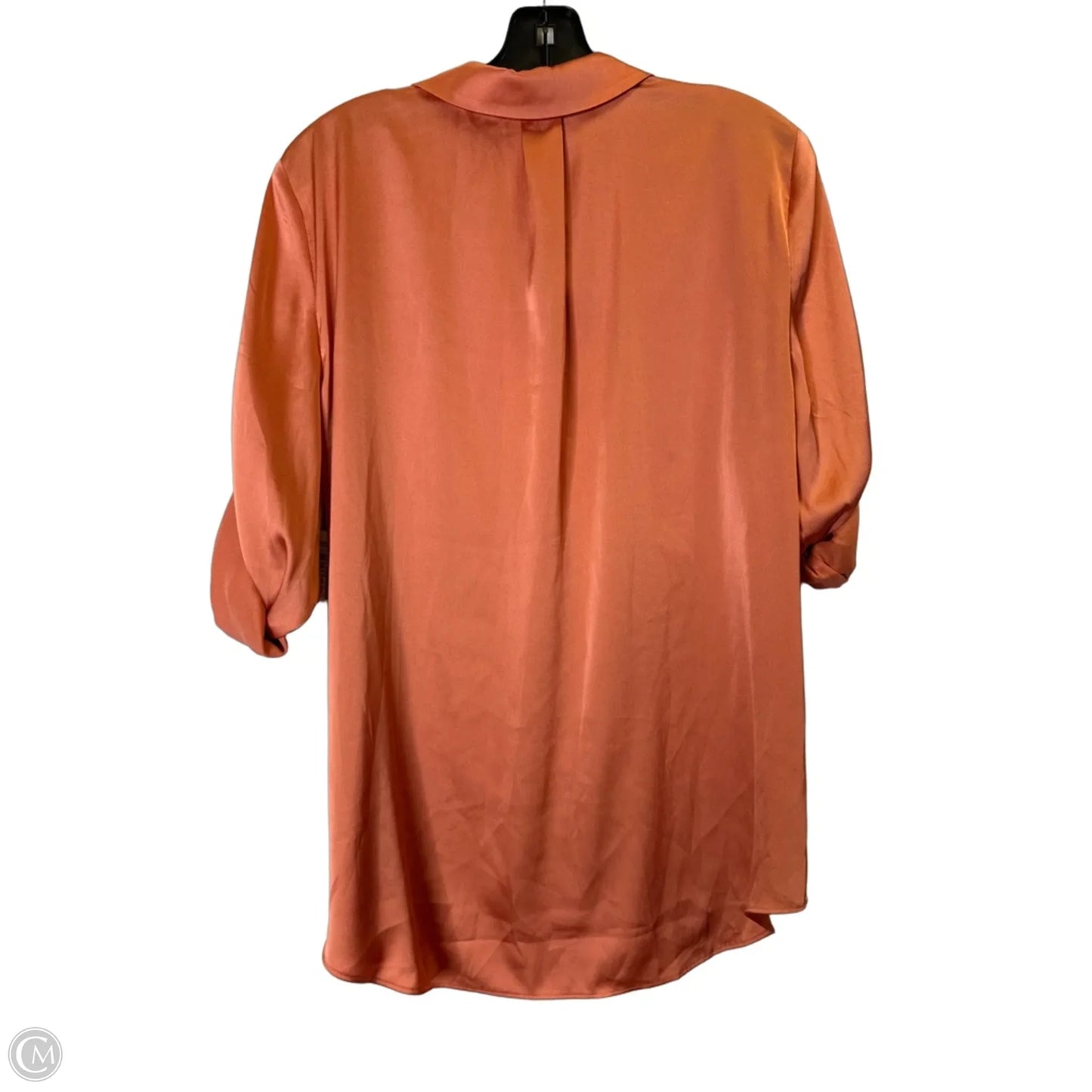 Blouse Short Sleeve By White House Black Market In Coral, Size: M