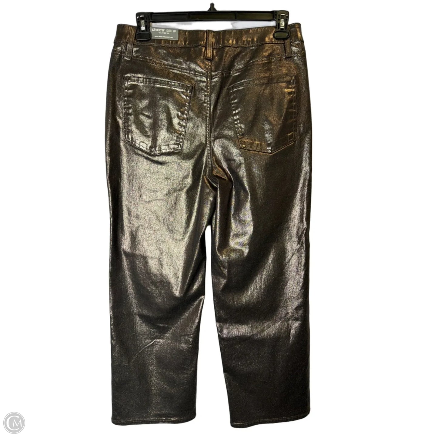 Jeans Skinny By Chicos In Bronze, Size: 12p