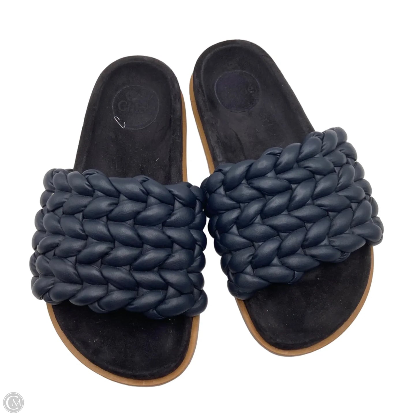 Sandals Luxury Designer By Chloe In Black, Size: 9
