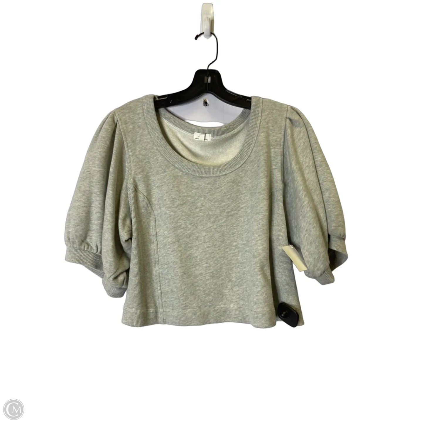 Top Short Sleeve By Aerie In Grey, Size: M