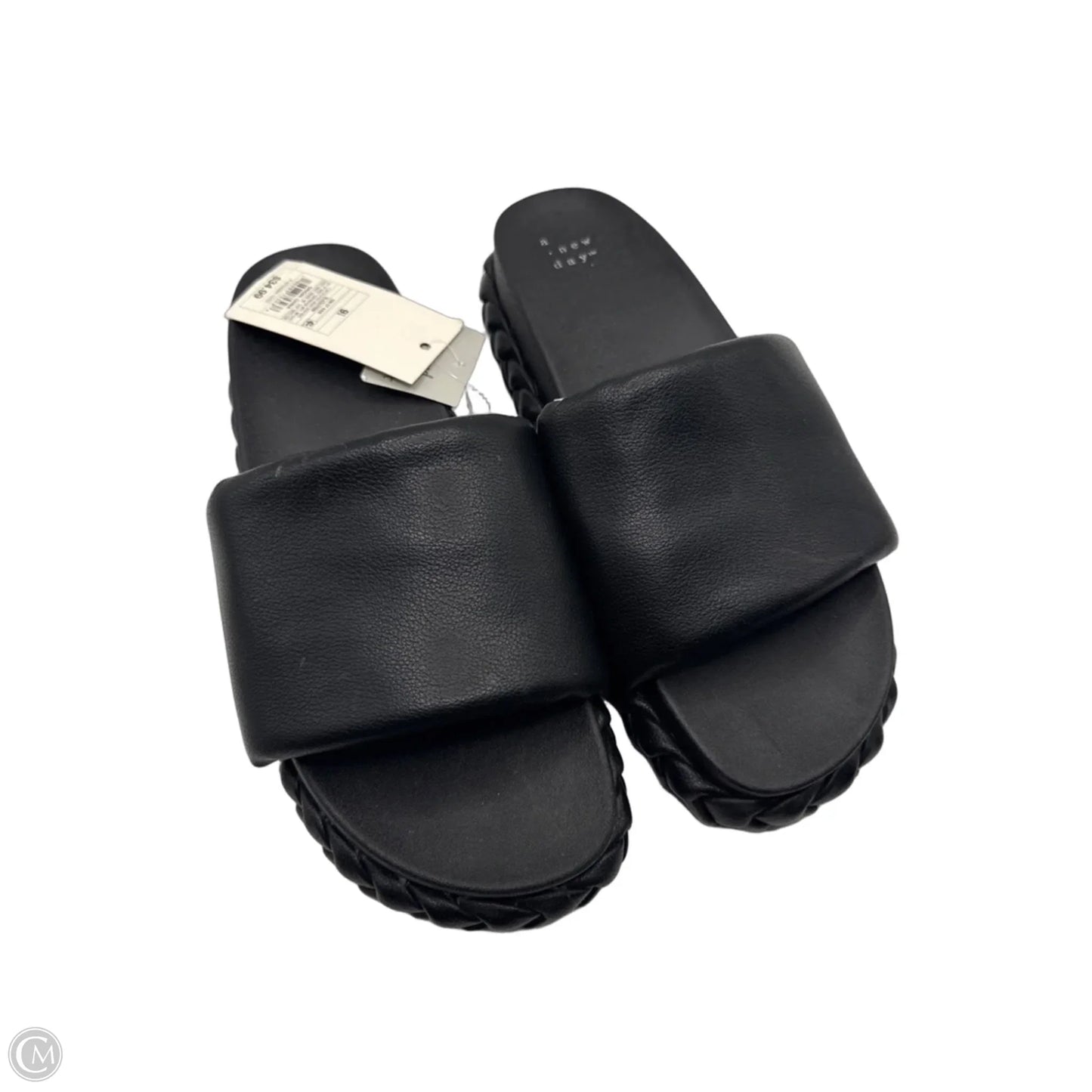 Sandals Flats By A New Day In Black, Size: 9.5