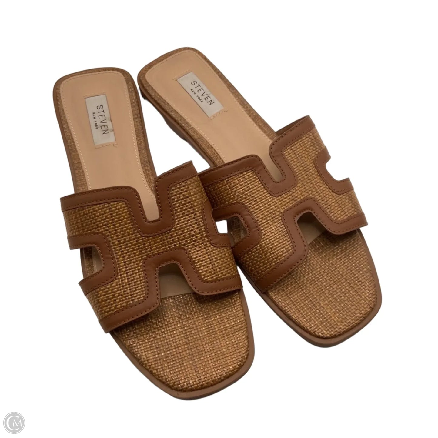 Sandals Flats By Clothes Mentor In Brown, Size: 10