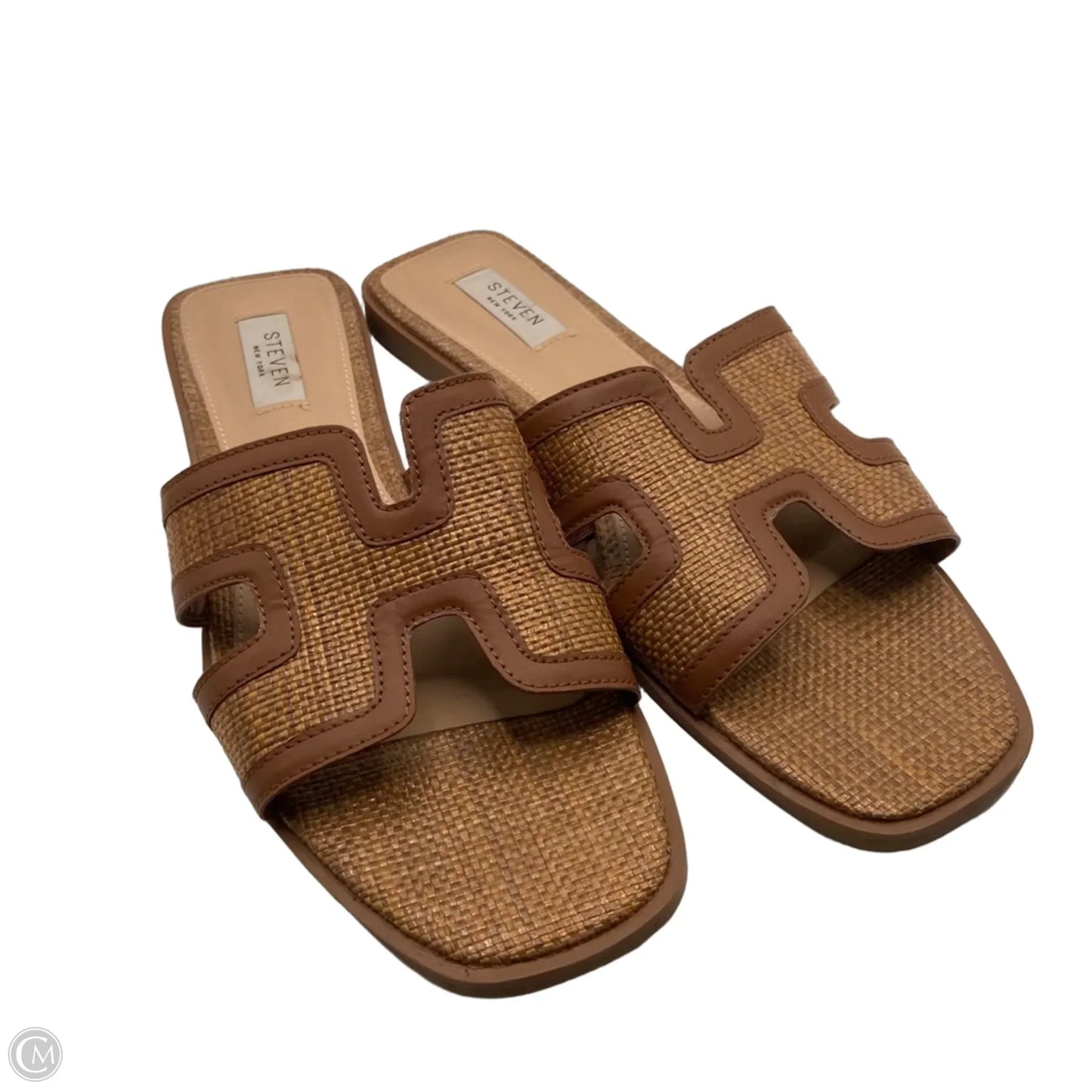 Sandals Flats By Clothes Mentor In Brown, Size: 10