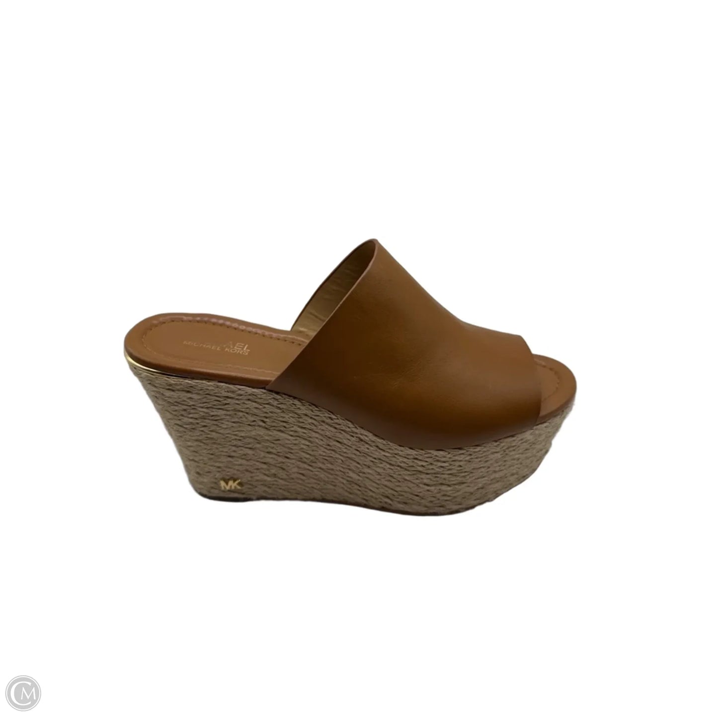 Sandals Heels Wedge By Cmc In Brown, Size: 7