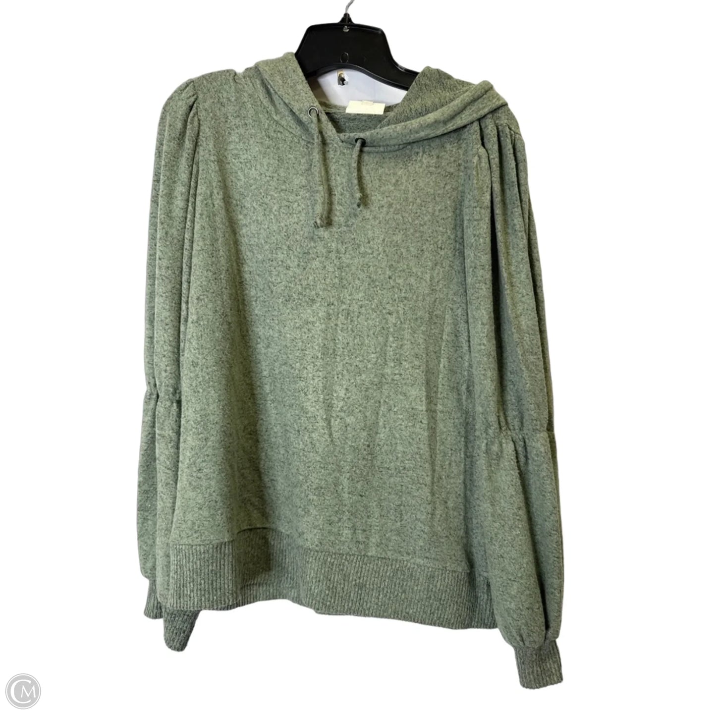 Sweatshirt Hoodie By Wonderly In Green, Size: M