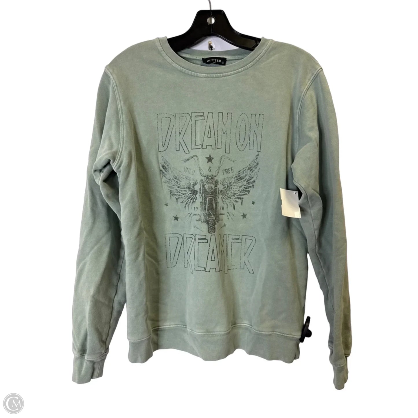 Sweatshirt Crewneck By Zutter In Green, Size: S