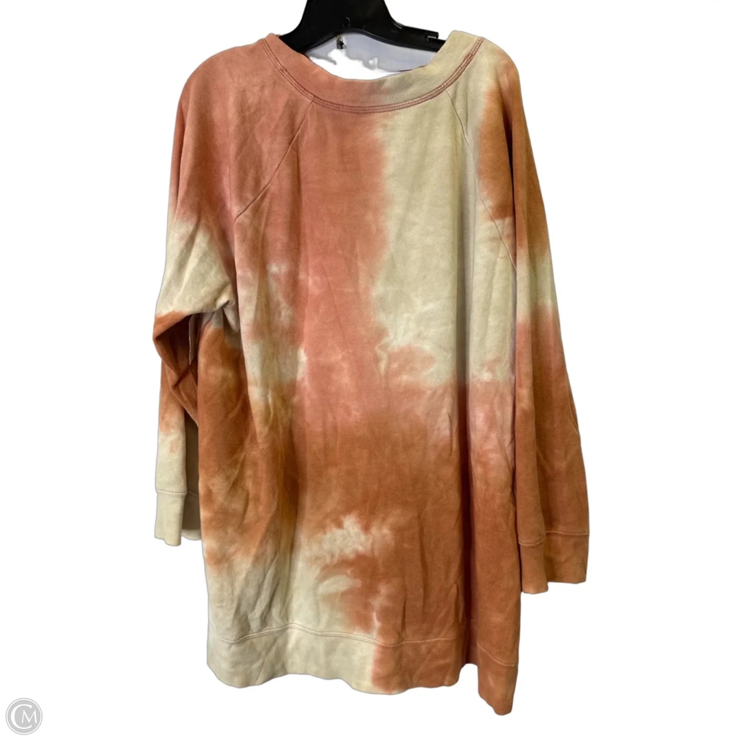 Sweatshirt Crewneck By Terra & Sky In Tie Dye Print, Size: 2x