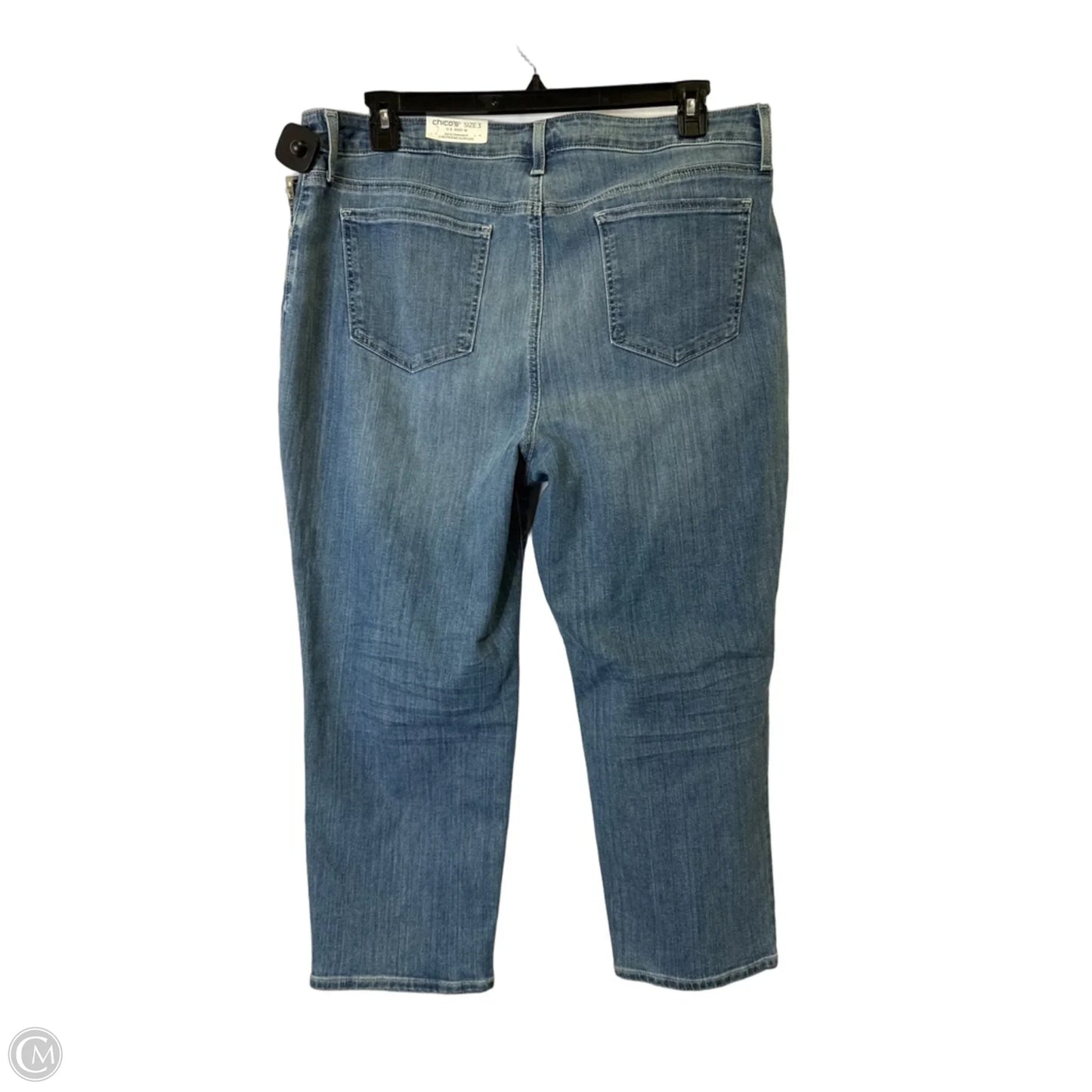Jeans Skinny By Chicos In Blue Denim, Size: Xl
