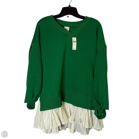 Top Long Sleeve By Maeve In Green, Size: M