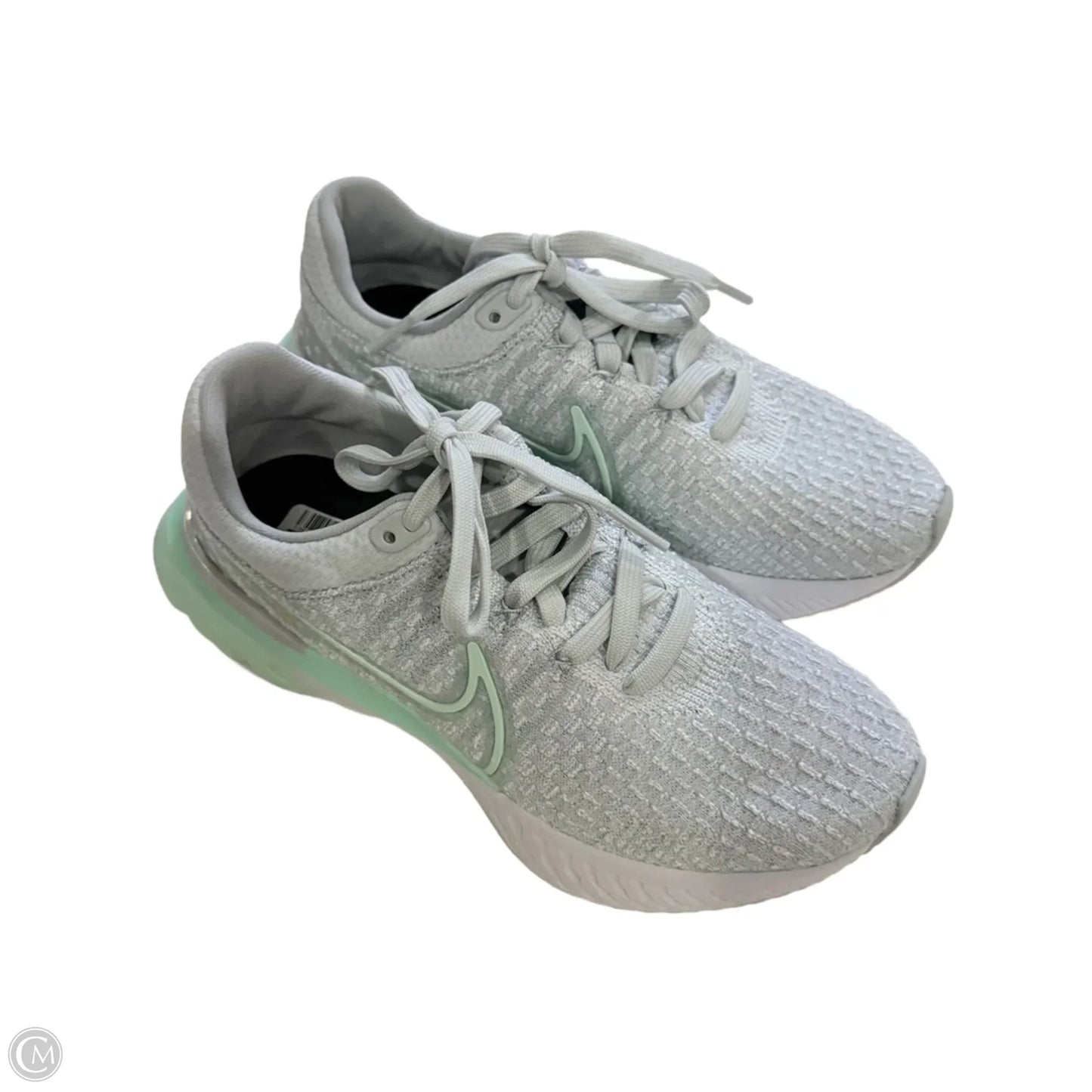 Shoes Athletic By Nike In Green & Grey, Size: 6