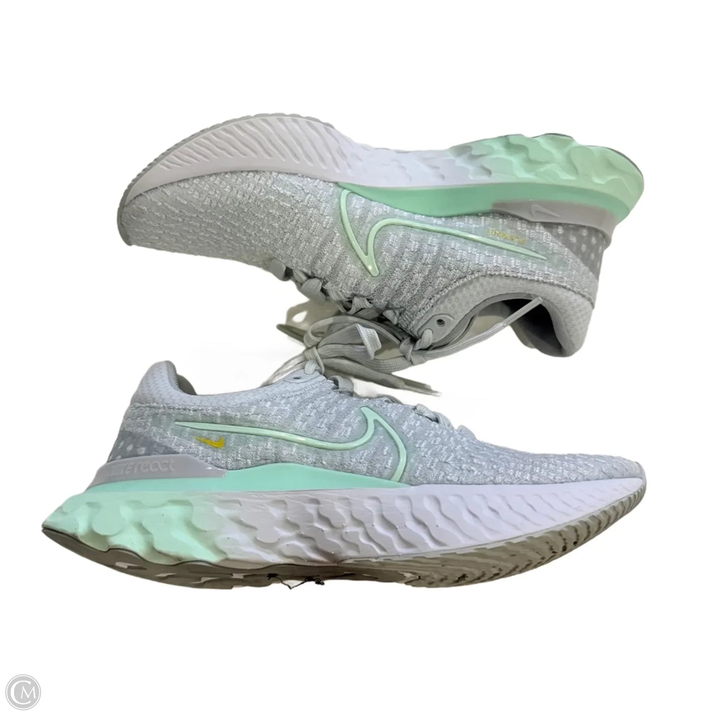 Shoes Athletic By Nike In Green & Grey, Size: 6